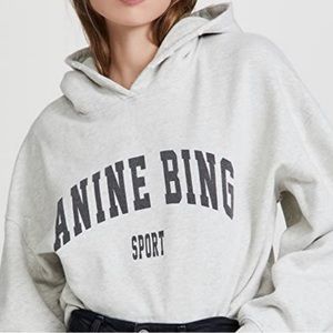 Anine Bing Harvey Sweatshirt Heather Gray Size L